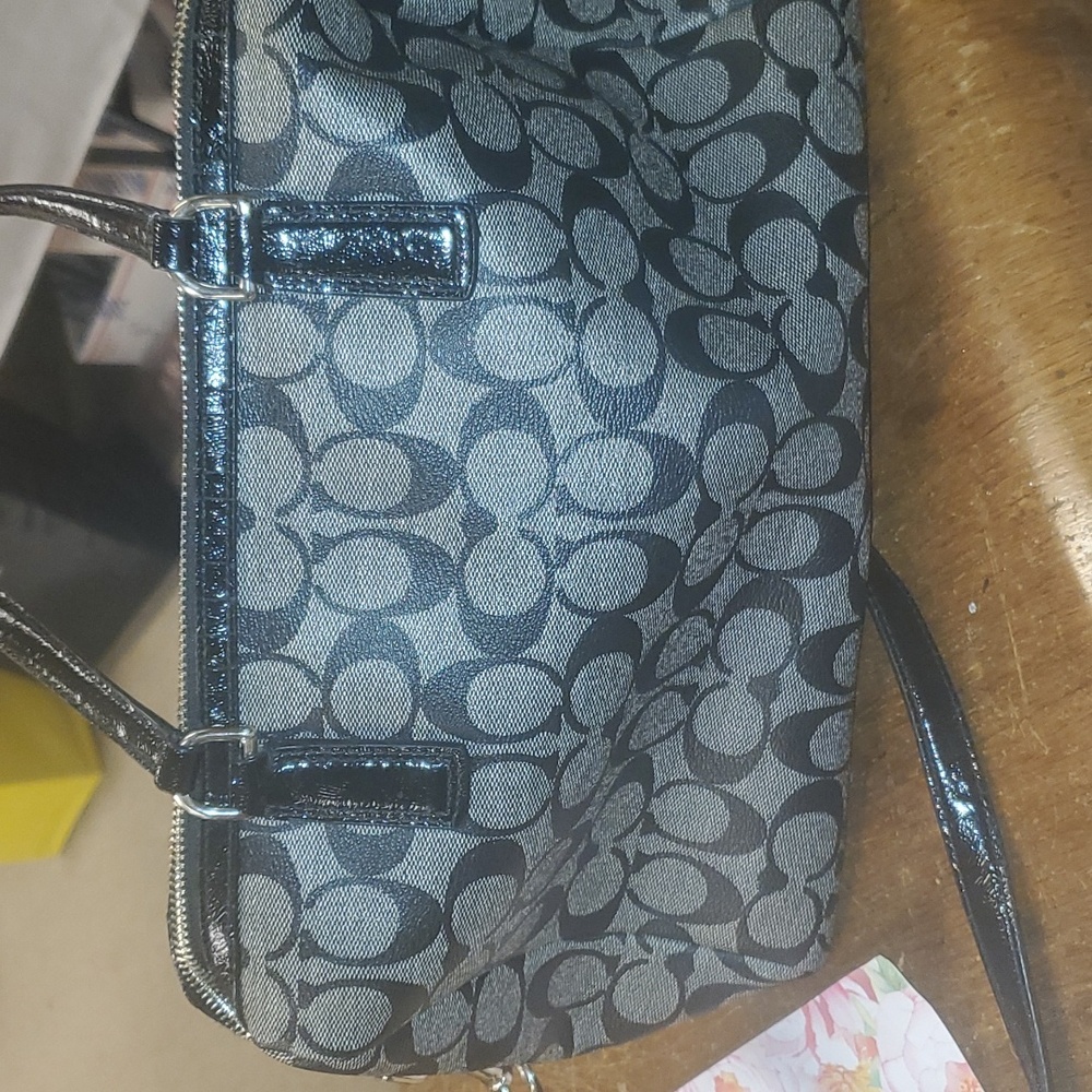 Coach Signature PVC Satchel - Picture 2 of 6